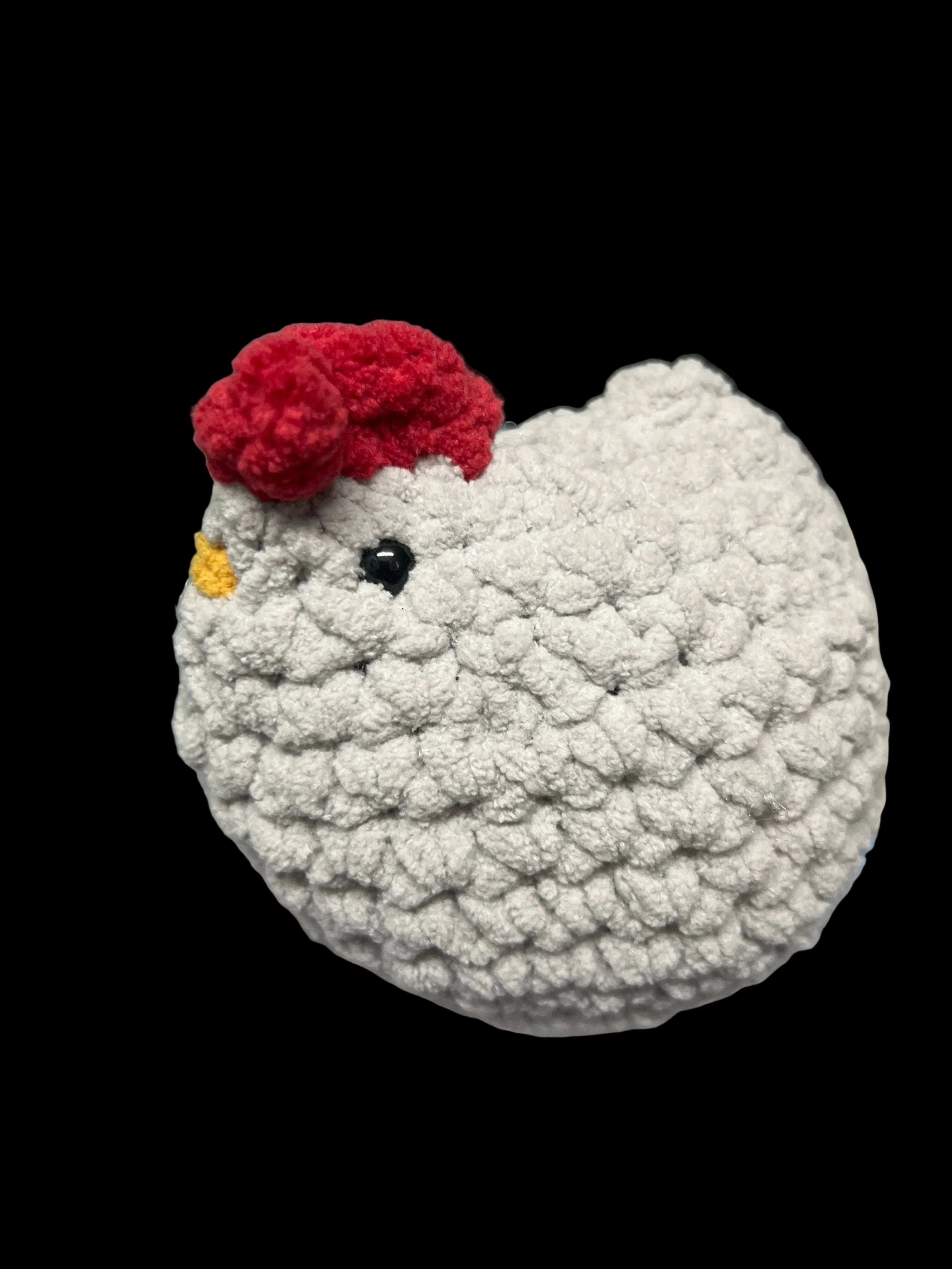 Mini crocheted chickens