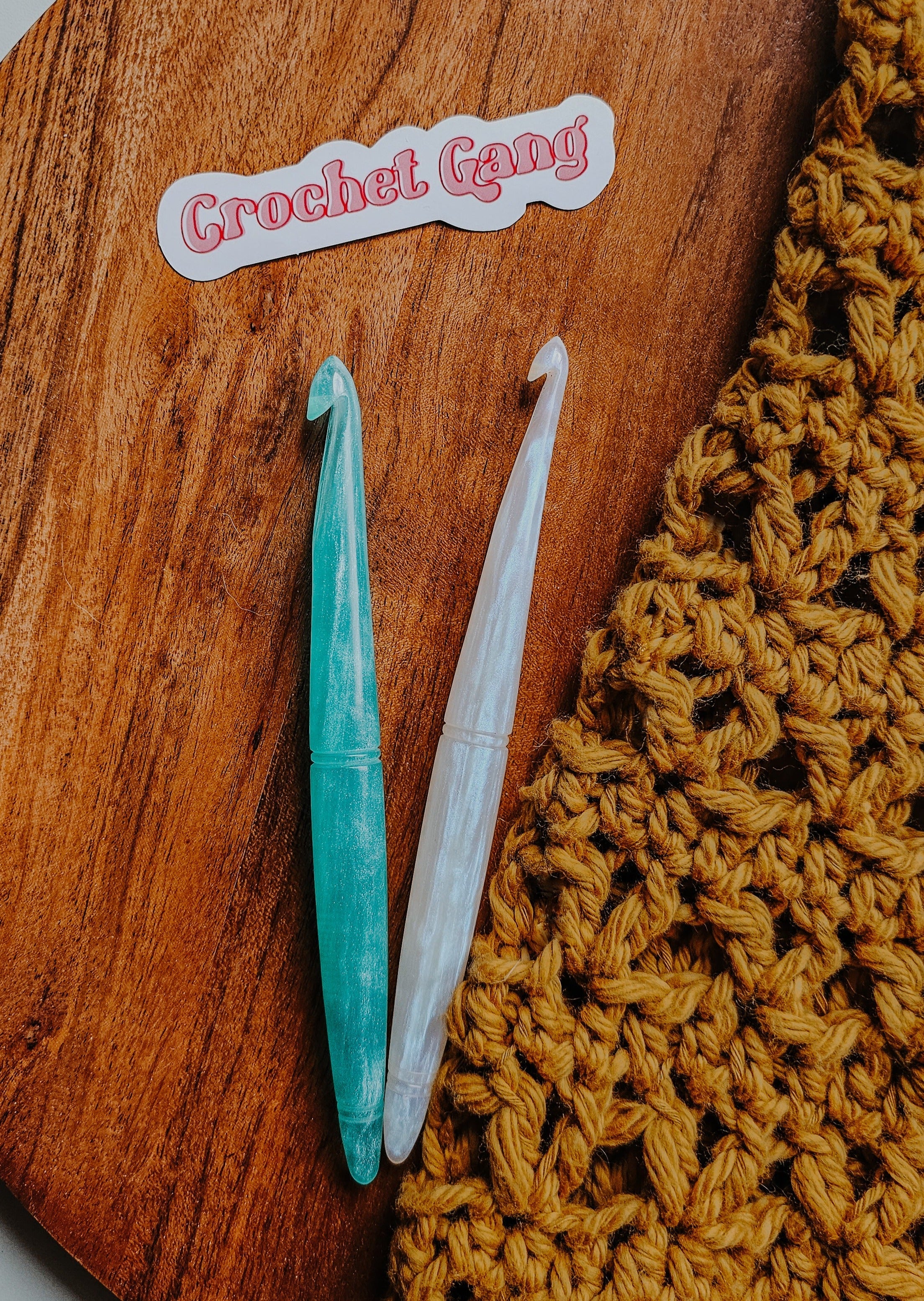 Aquamarine March Birthstone Crochet Hook