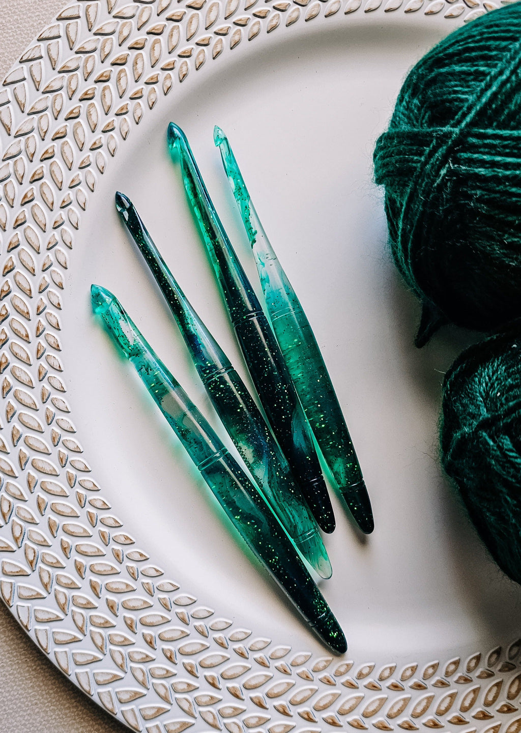 Emerald May Birthstone Crochet Hook