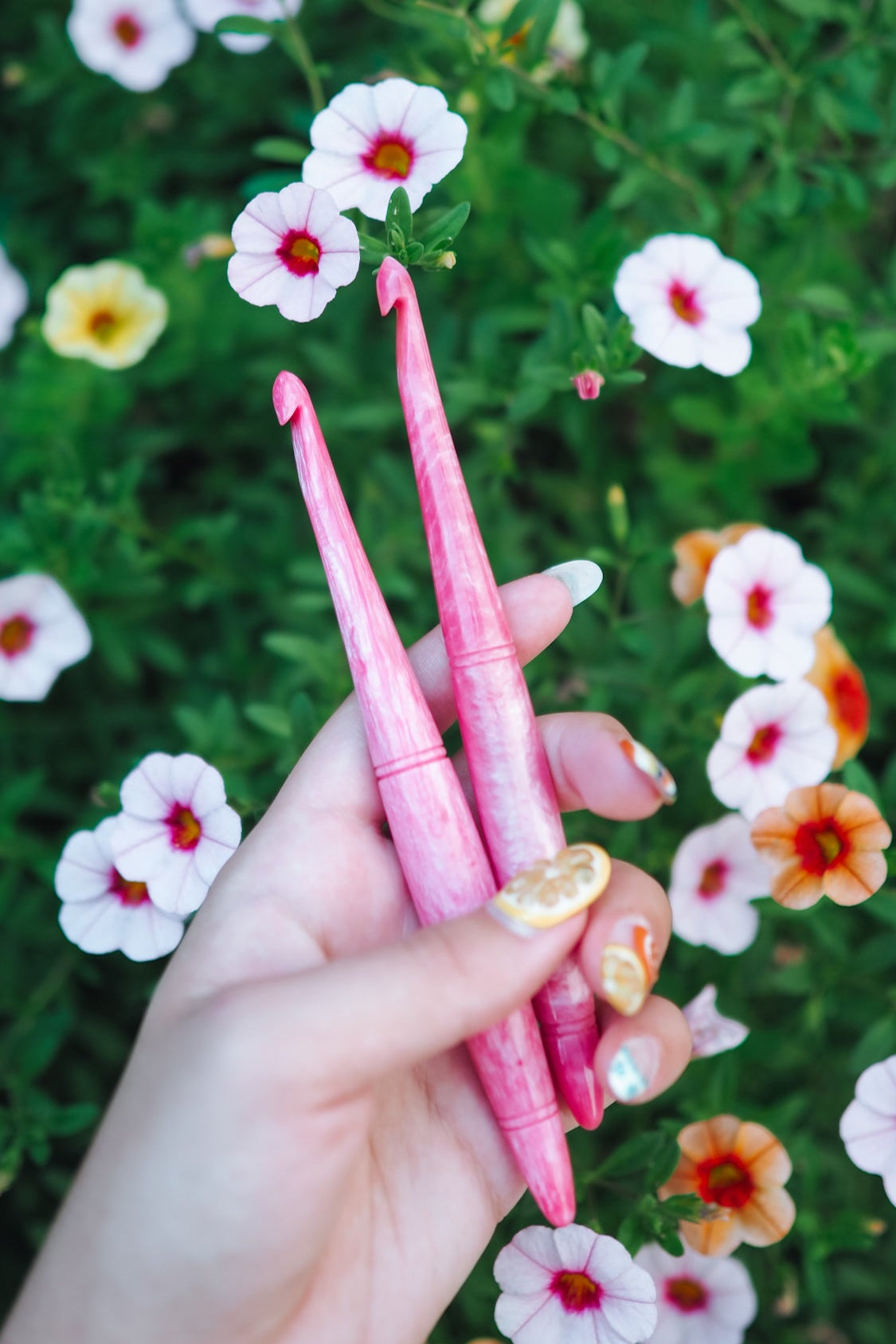 Pink Tourmaline October Birthstone Crochet Hook