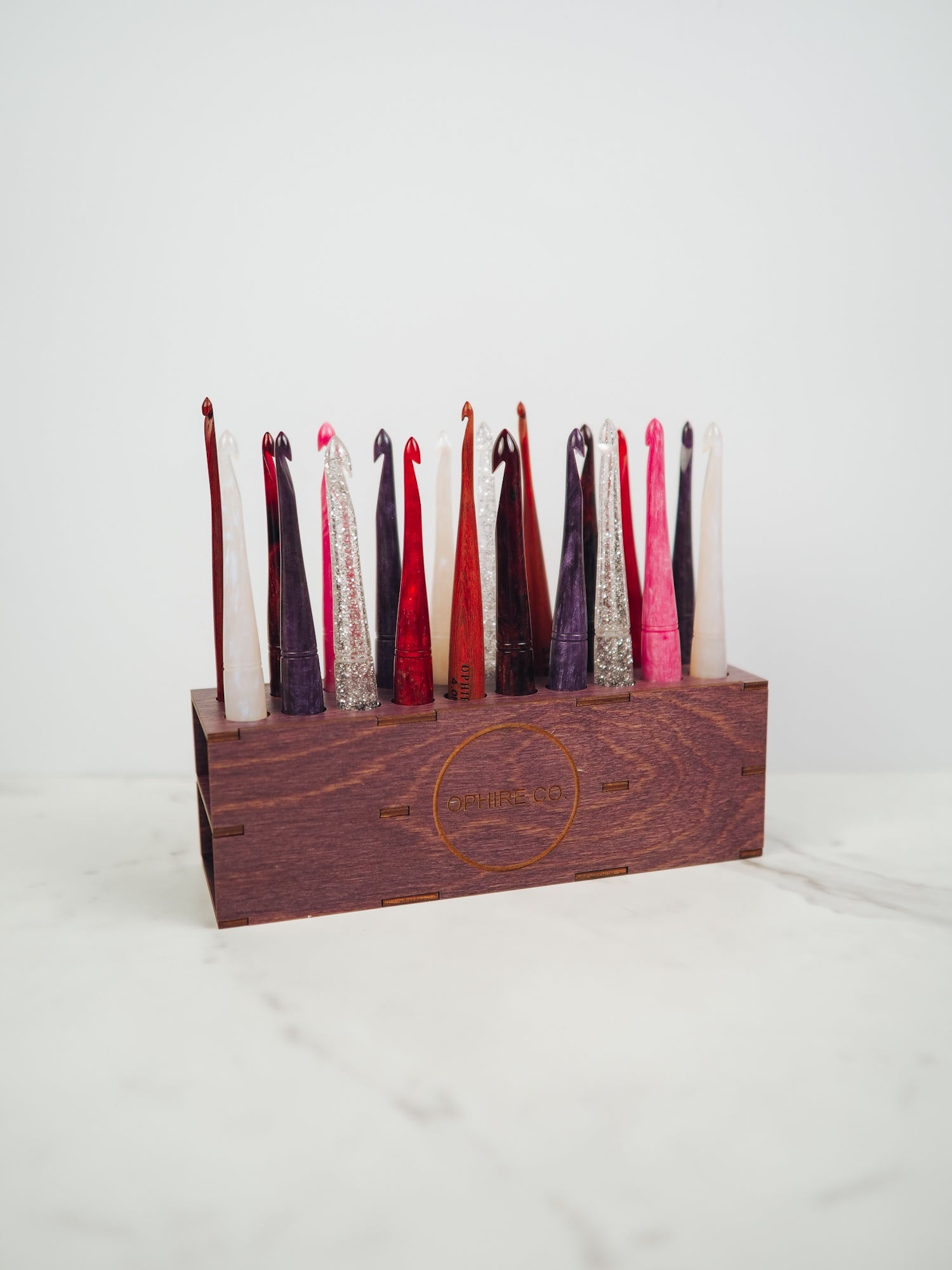 Plum Wooden 20 Hook Stand