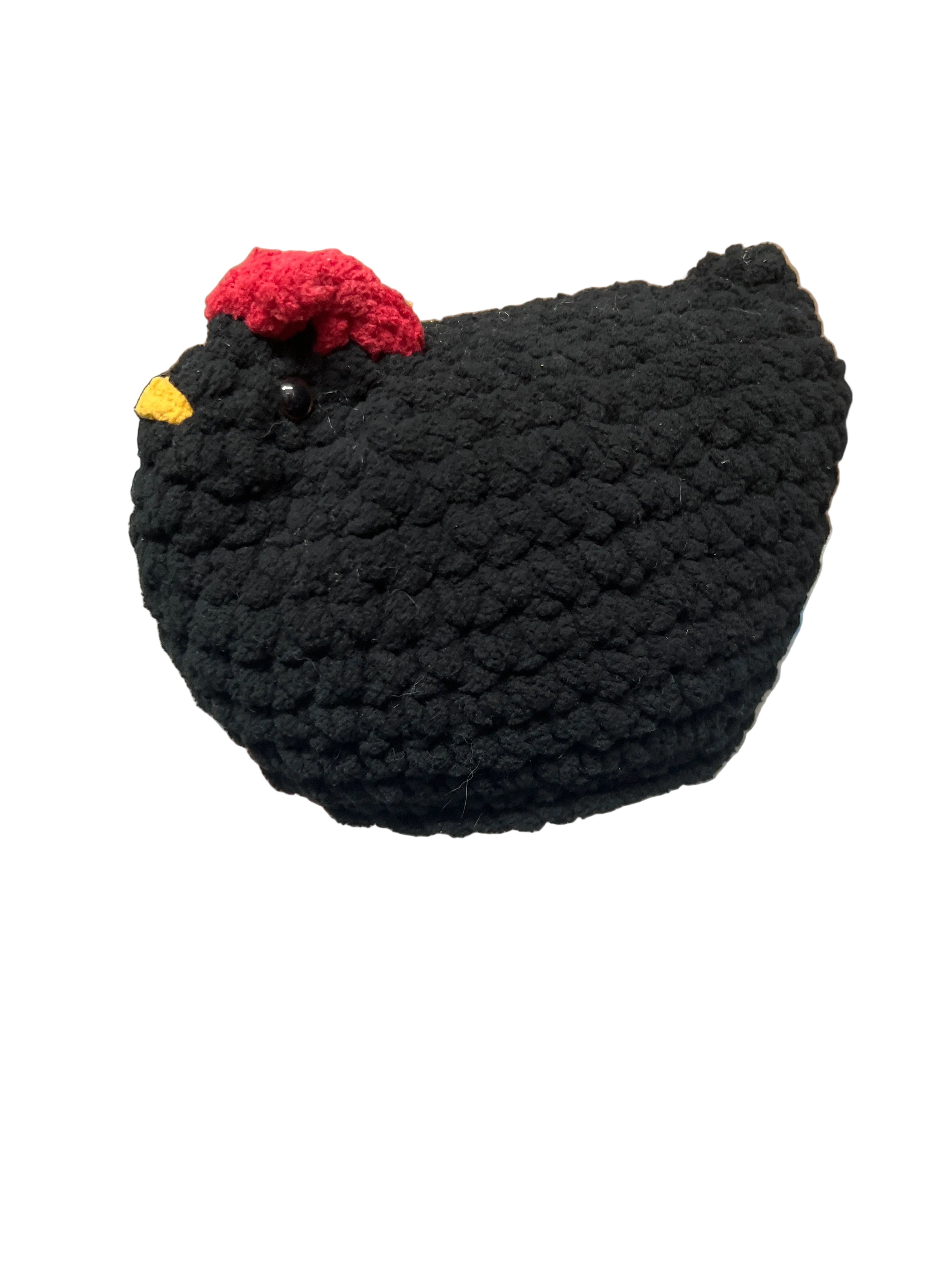 Large crocheted chickens ￼