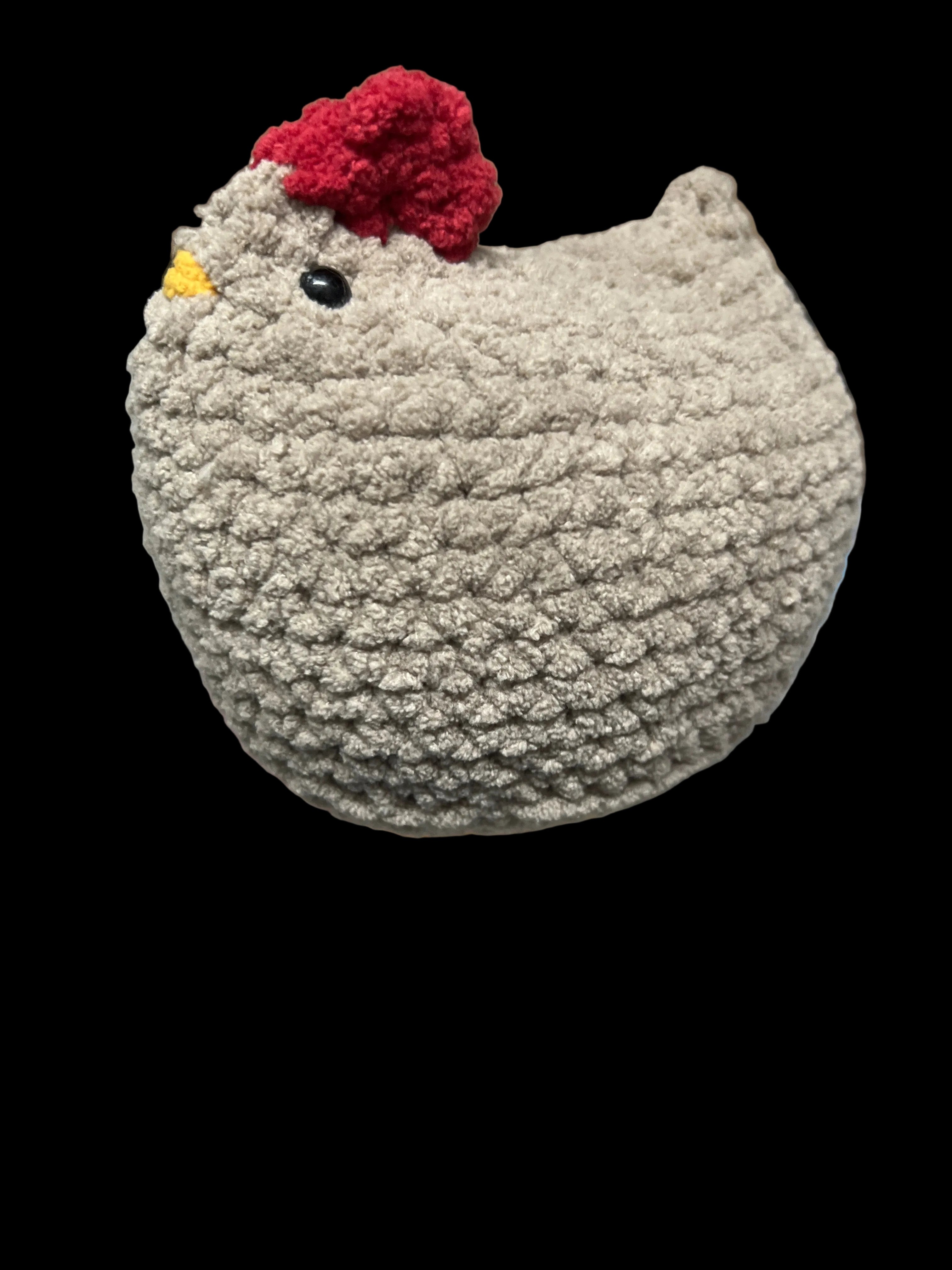 Large crocheted chickens ￼