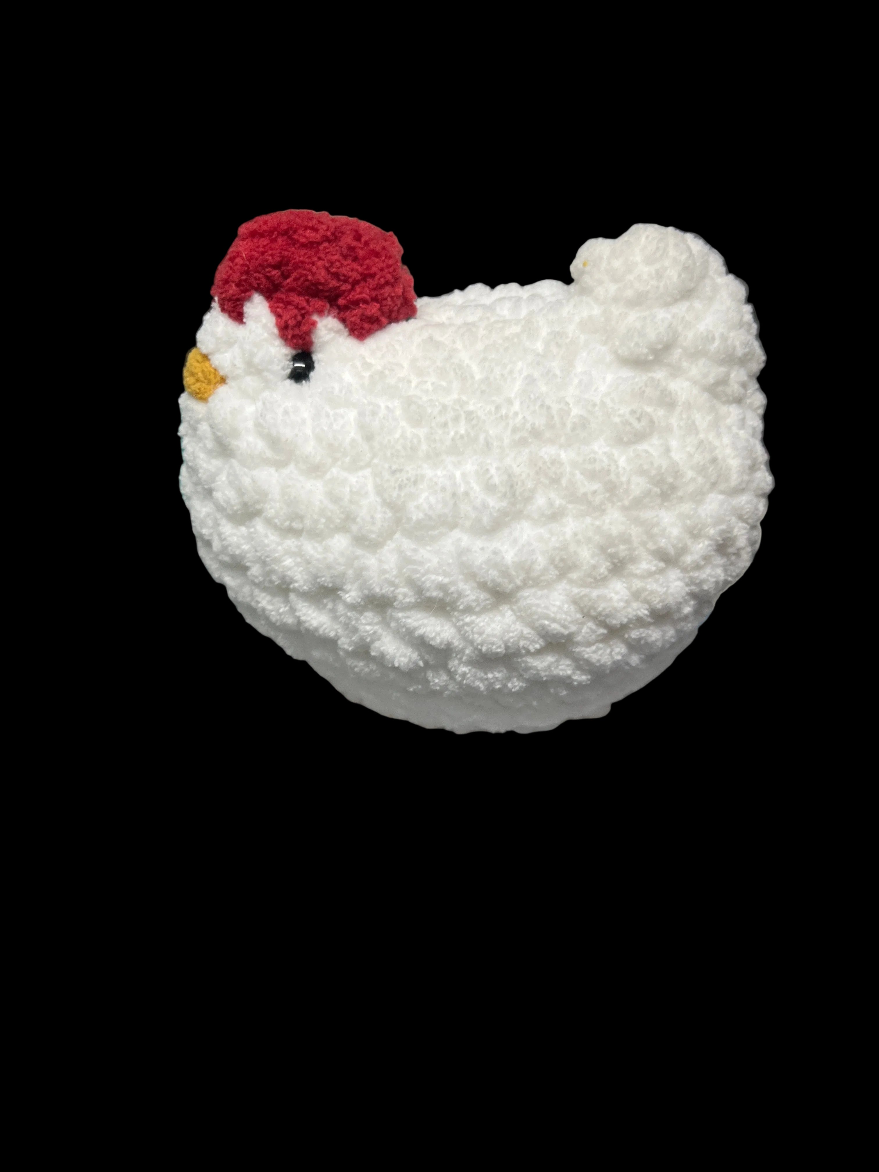 Mini crocheted chickens