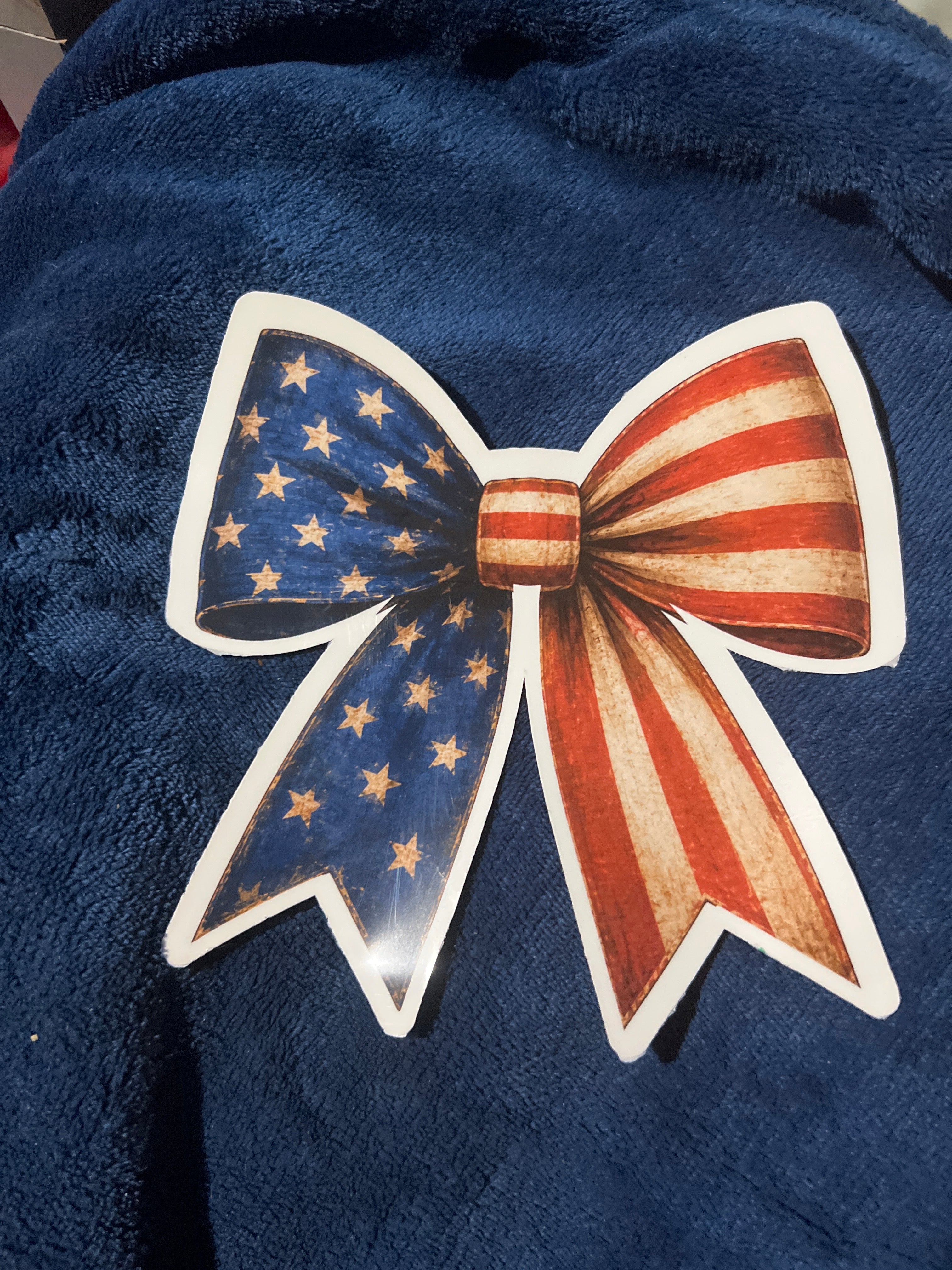 American flag bow