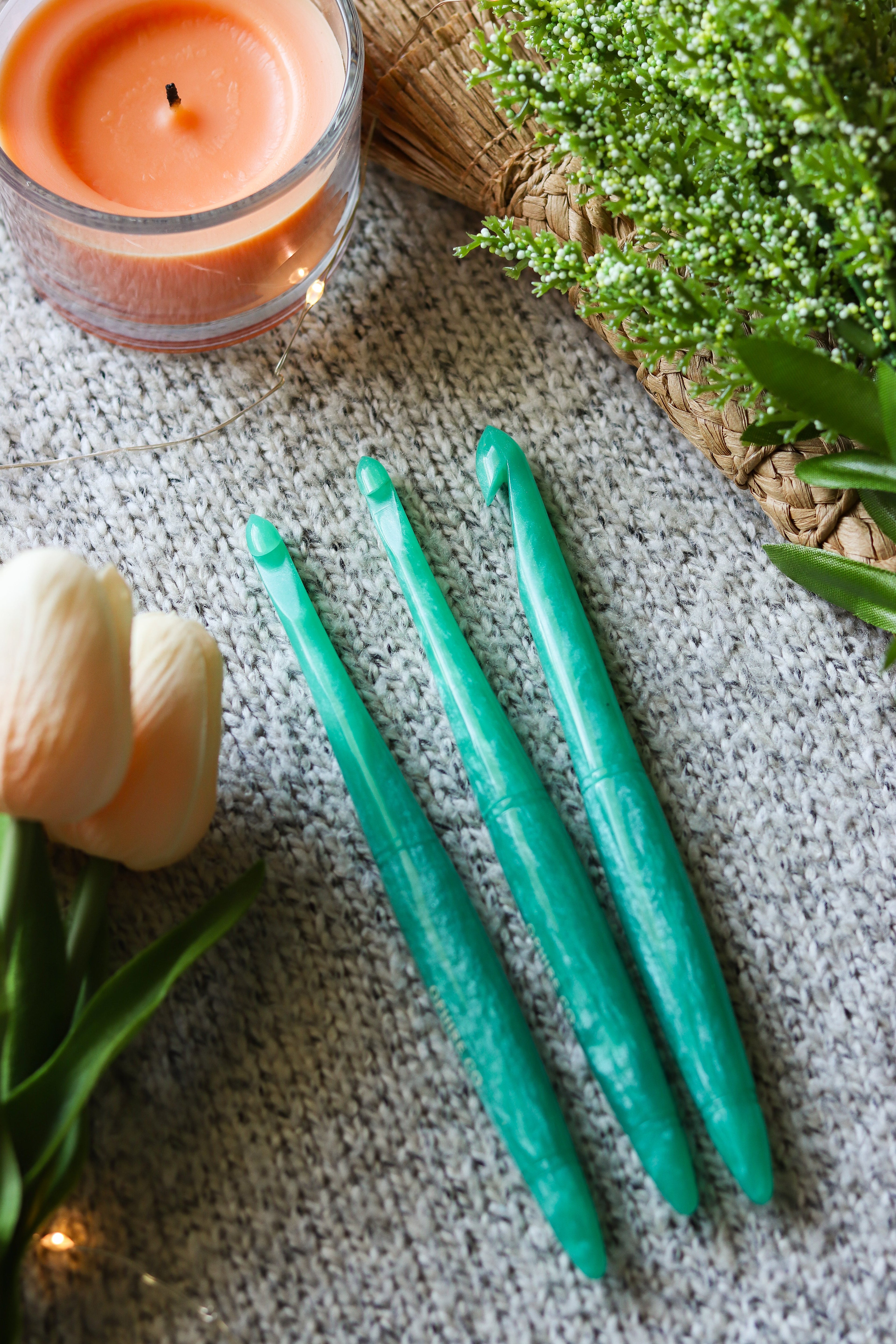 Aquamarine March Birthstone Crochet Hook