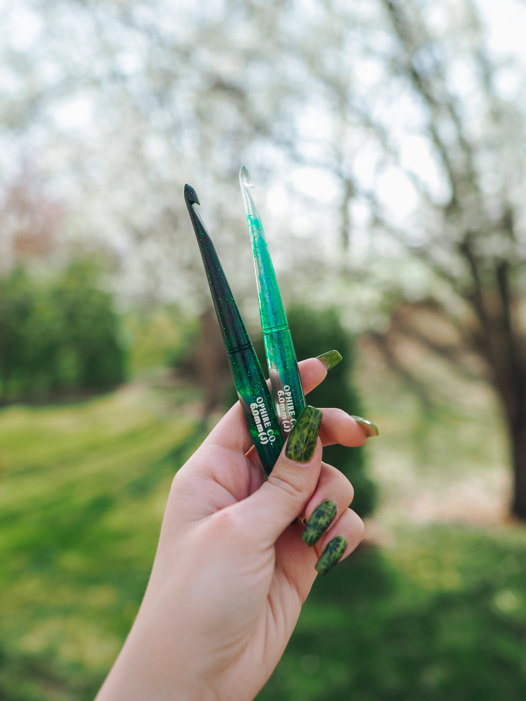 Emerald May Birthstone Crochet Hook