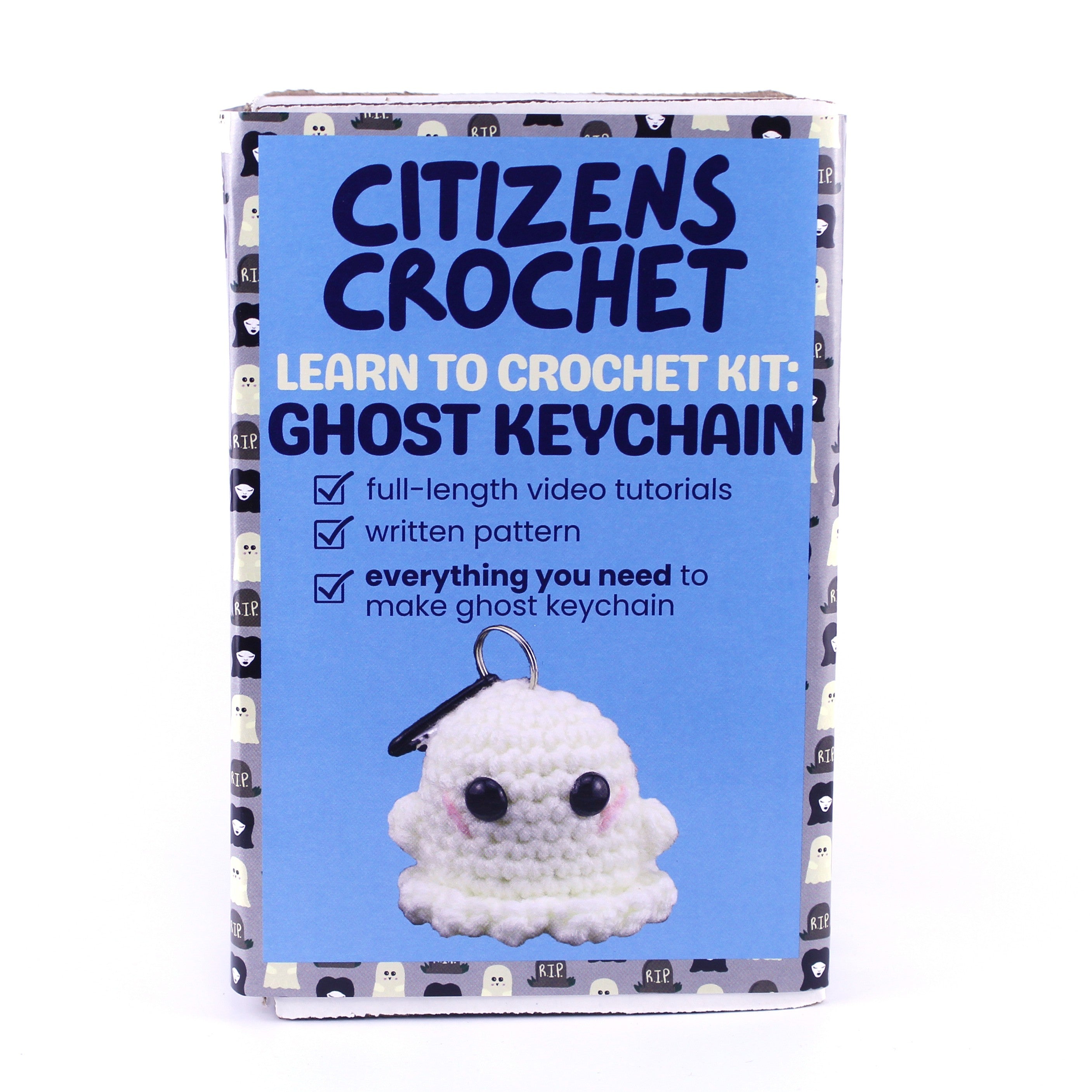 Ghost Keychain Learn to Crochet Kit