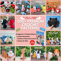 500+ Crochet Pattern Bundle, Amigurumi Crochet Patterns, Christmas Crochet Pattern, No Sew Crochet Pattern, Low Sew